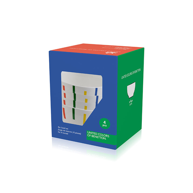 Juego 4 bols BENETTON New Bone Chine Rainbow