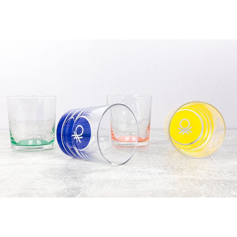 Juego 4 vasos BENETTON  Rainbow