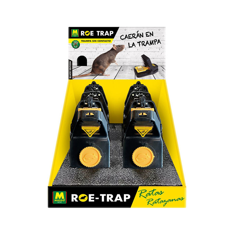 Trampa ratas ROE-TRAP MASSO Black edition 12 unidades