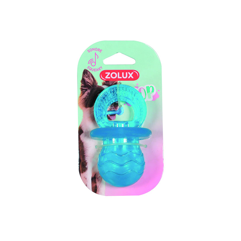 Juguete Tetina mascotas ZOLUX TPR turquesa 10 cm