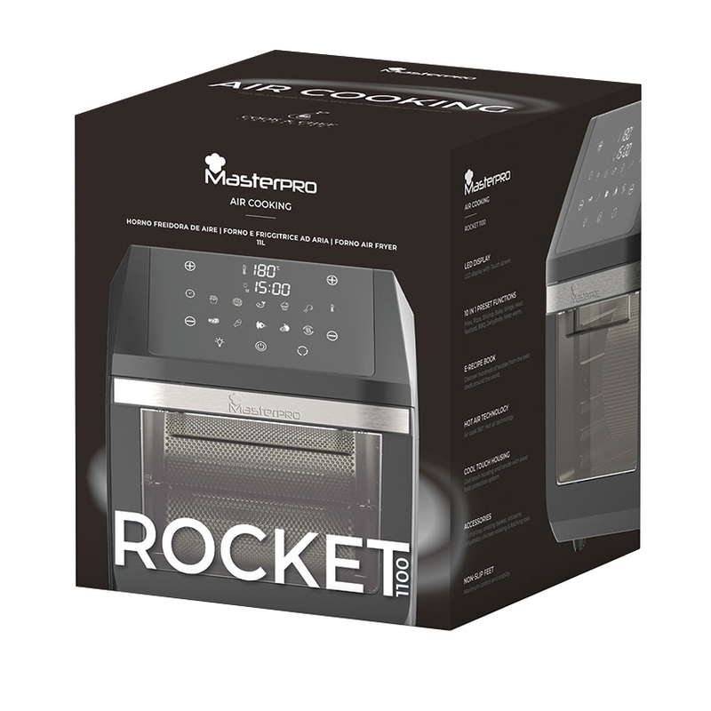 Freidora horno de aire MASTERPRO Roket 11L