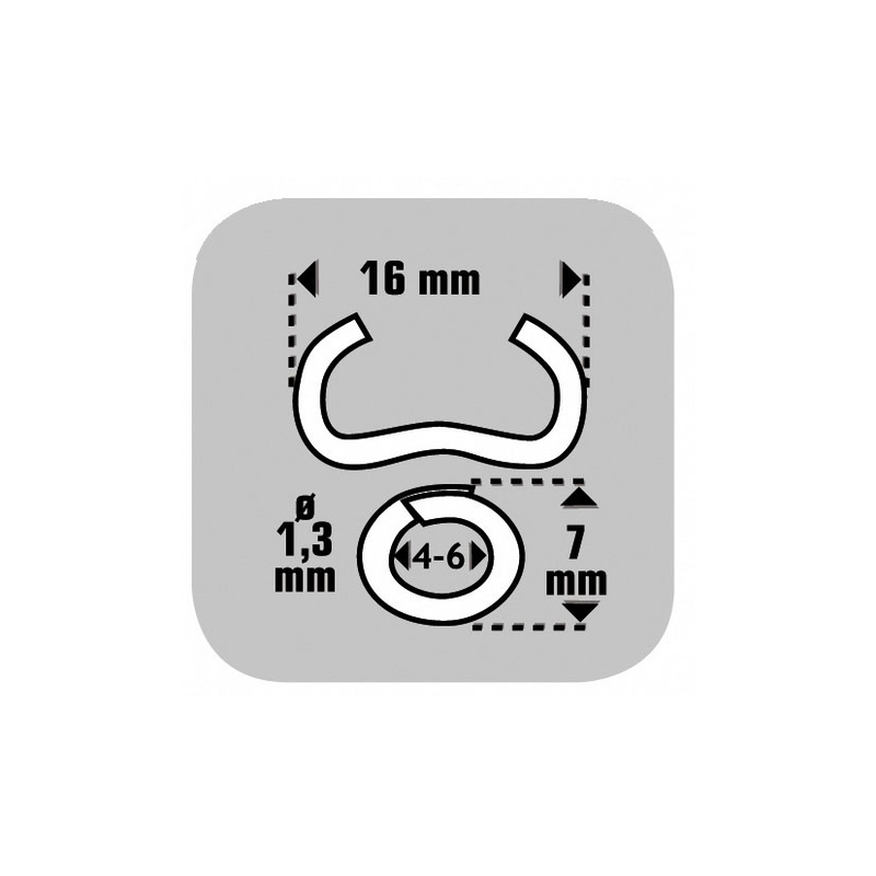 Grapas CLAVEX omega tenazas top-graf 16