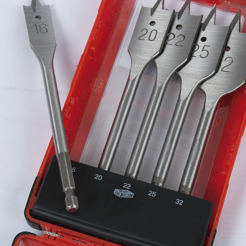Kit de 5 brocas madera de tres puntas RATIO Cordless
