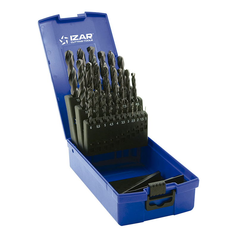 Estuche 25 brocas IZAR HSS DIN 338