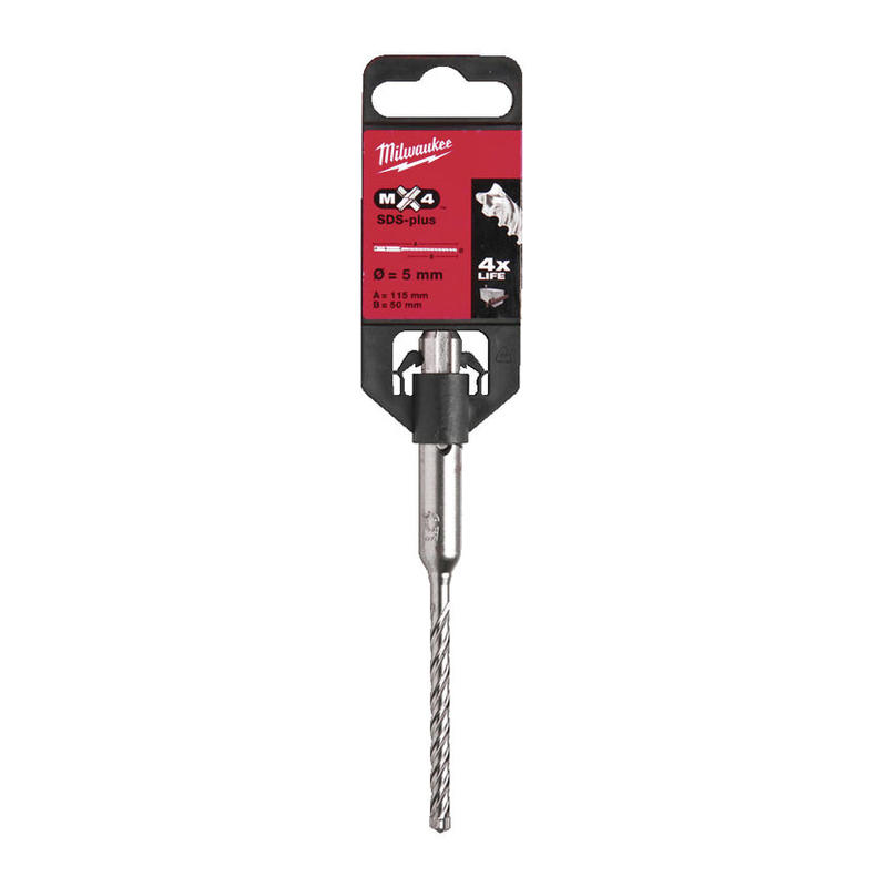 Broca para piedra MILWAUKEE SDS-Plus MX4™ - 4 cortes