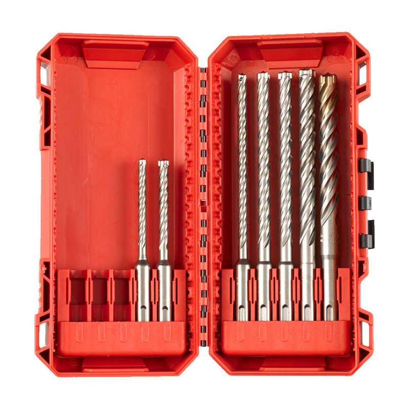 Juego 7 brocas para piedra MILWAUKEE SDS-Plus MX4™ - 4 cortes