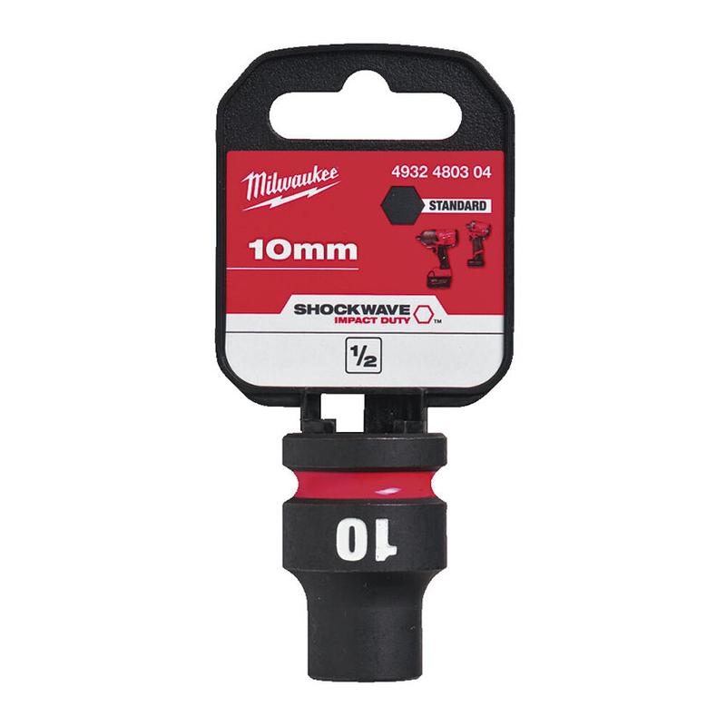 Llaves vaso 1/2" corto MILWAUKEE Impacto