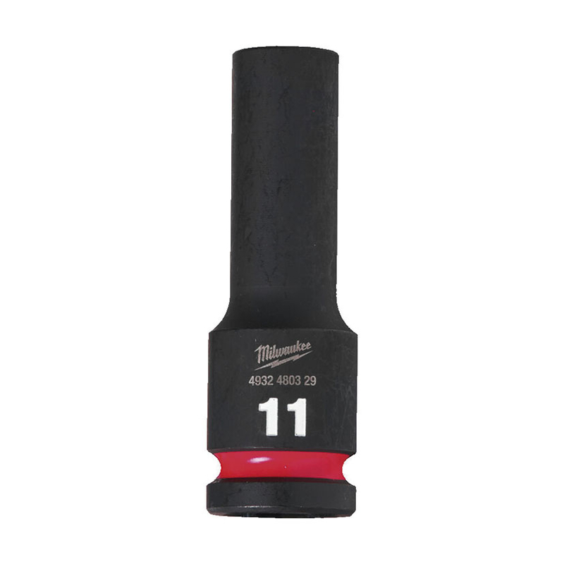 Llaves vaso 1/2" largo MILWAUKEE Impacto