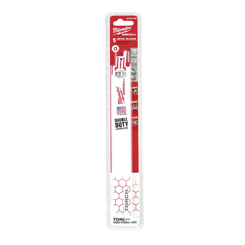 Set 5 sierras sable MILWAUKEE 230 mm The Torch™ Heavy Duty metal