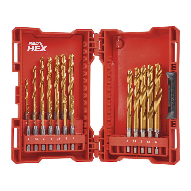 Estuche 19 brocas metal MILWAUKEE HSS-G TIN