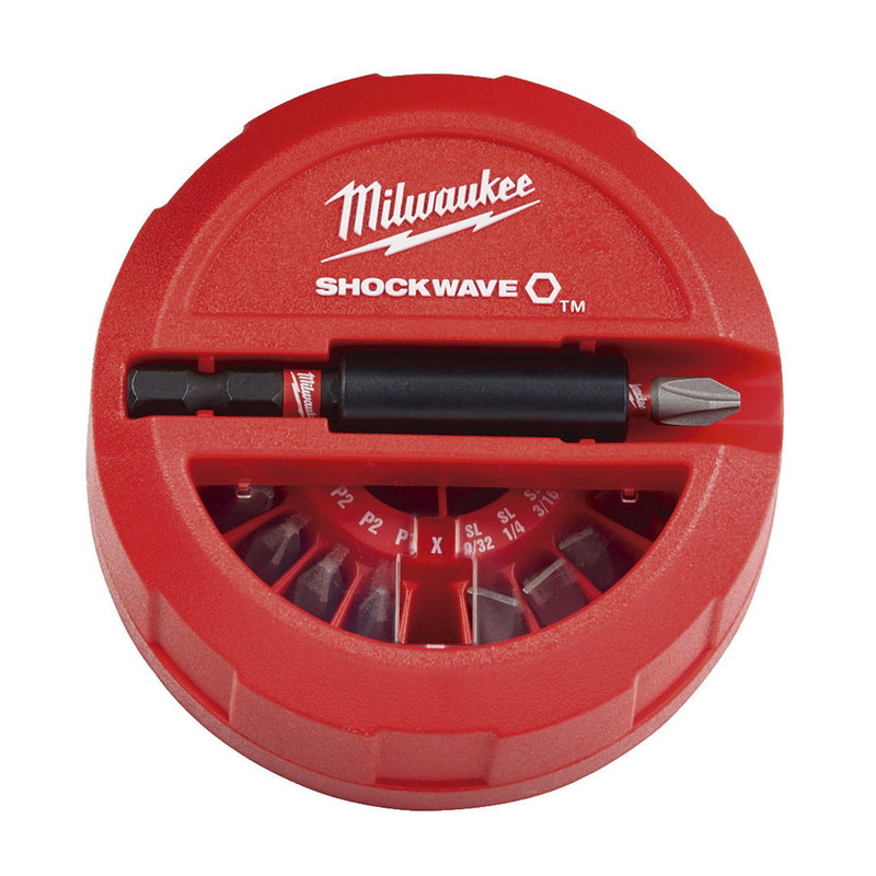 Estuche de 15 Piezas MILWAUKEE Shockwave™ Impact Duty