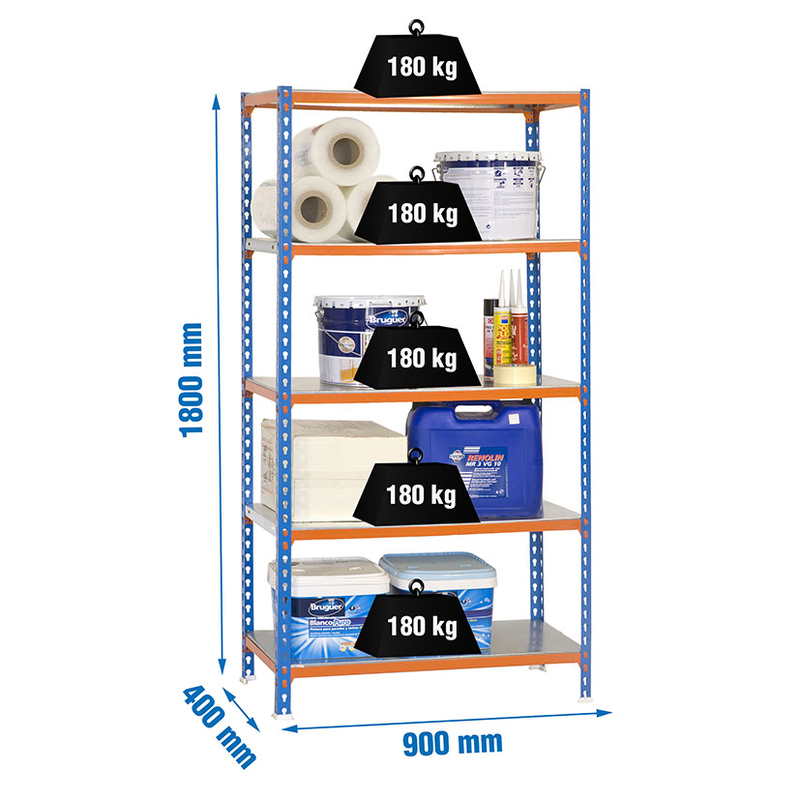 Estantería metálica SIMONRACK Click Plus 5/400