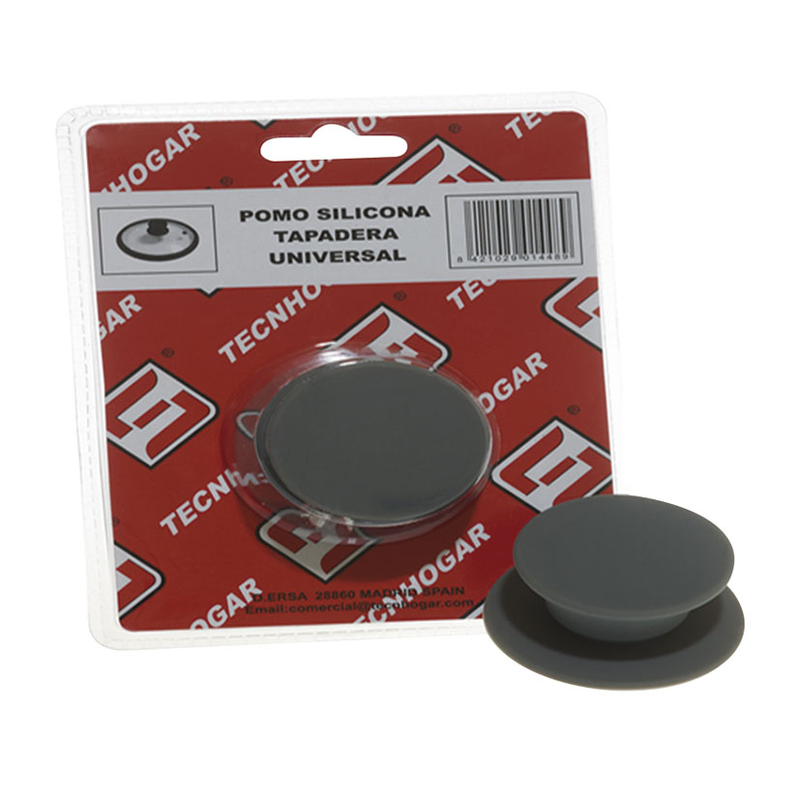 Pomo tapadera TECNHOGAR silicona gris