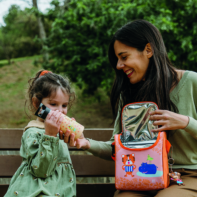 Botella infantil IRIS Apricot/Mint Lion