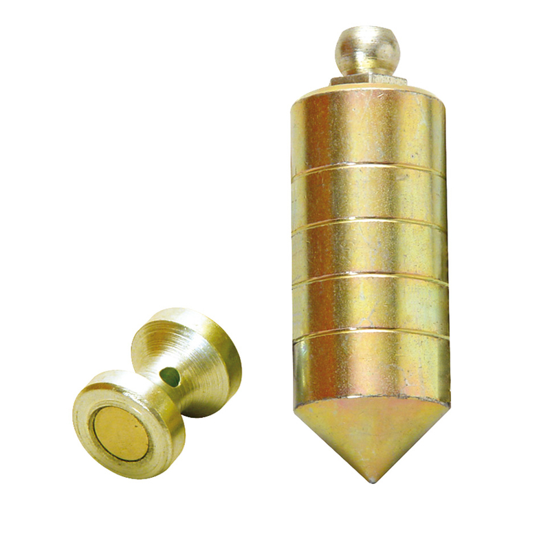 Plomada con nuez magnética