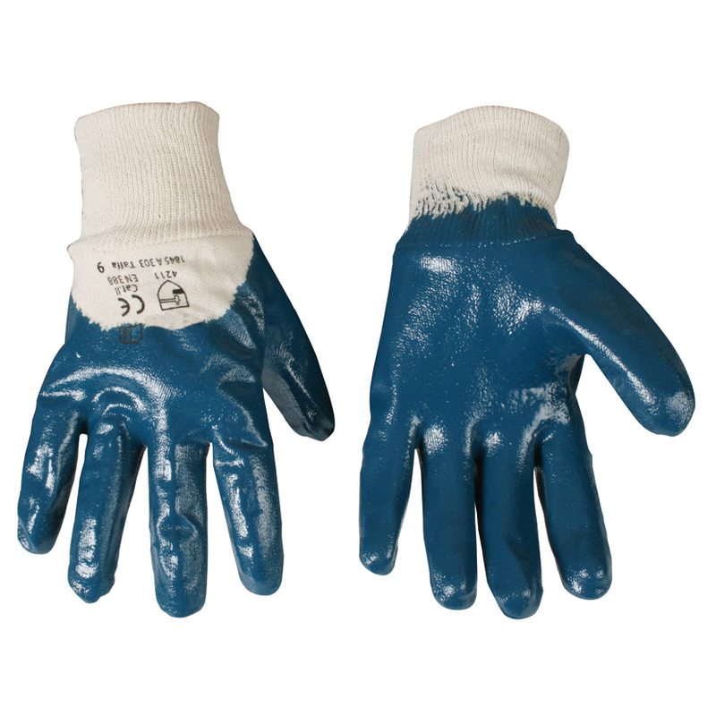 Guantes de nitrilo pesado 3L WN1123. 12 pares