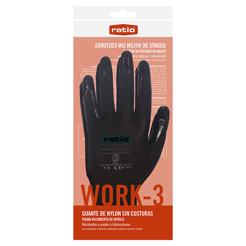 Guantes RATIO Work-3. 10 pares