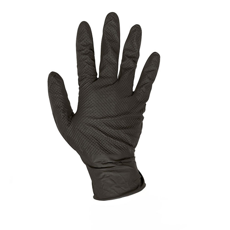 Guante nitrilo desechable RATIO WorK-14 Negro 50 unidades