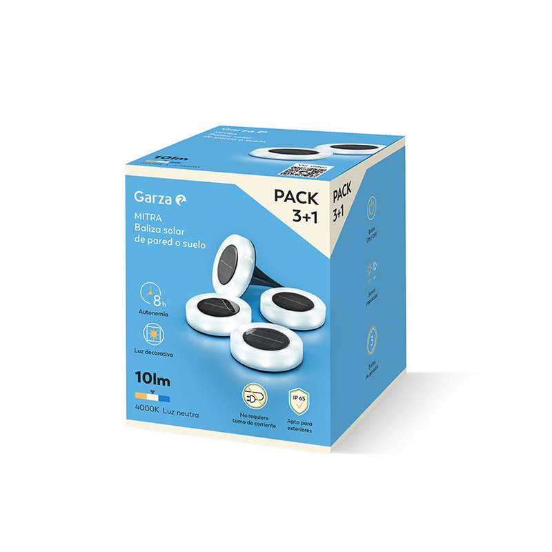 Baliza Led exterior GARZA Mitra 3 + 1