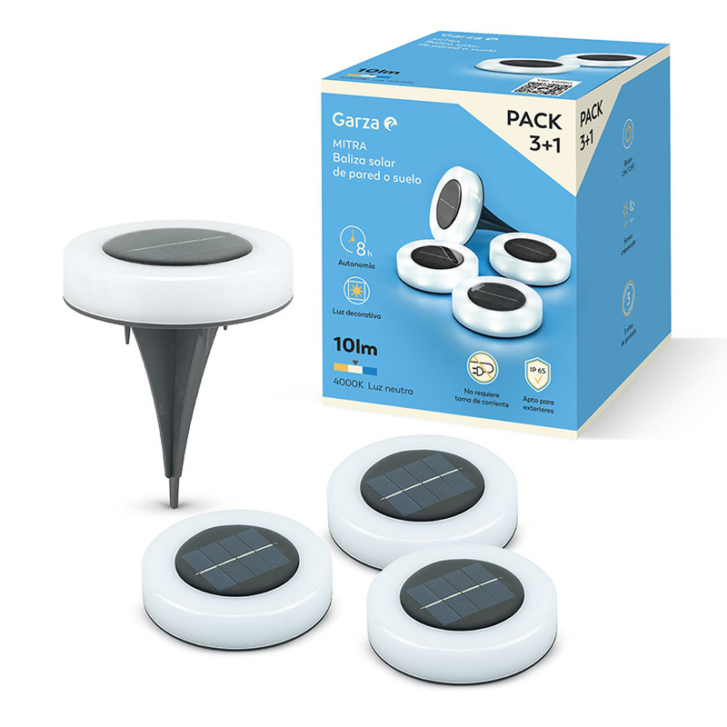 Baliza Led exterior GARZA Mitra 3 + 1