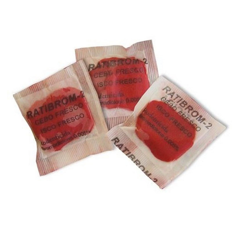 Raticida cebo fresco en bolsitas individuales RATIBROM 2 150 gr