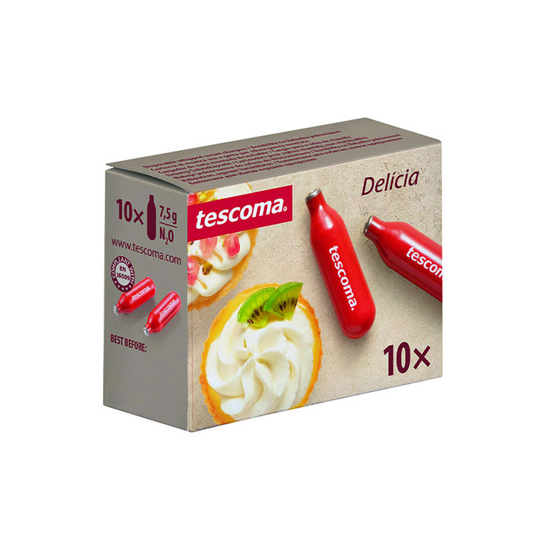 Recambio 10 cargas para sifón de nata montada  10 piezas