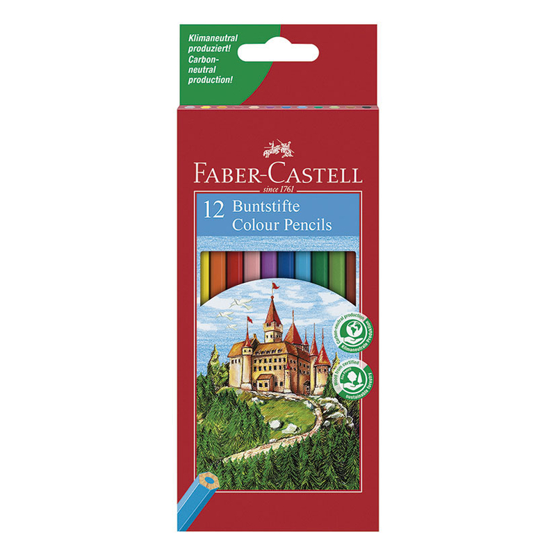 Caja de 12 lápices de colores FABER CASTELL