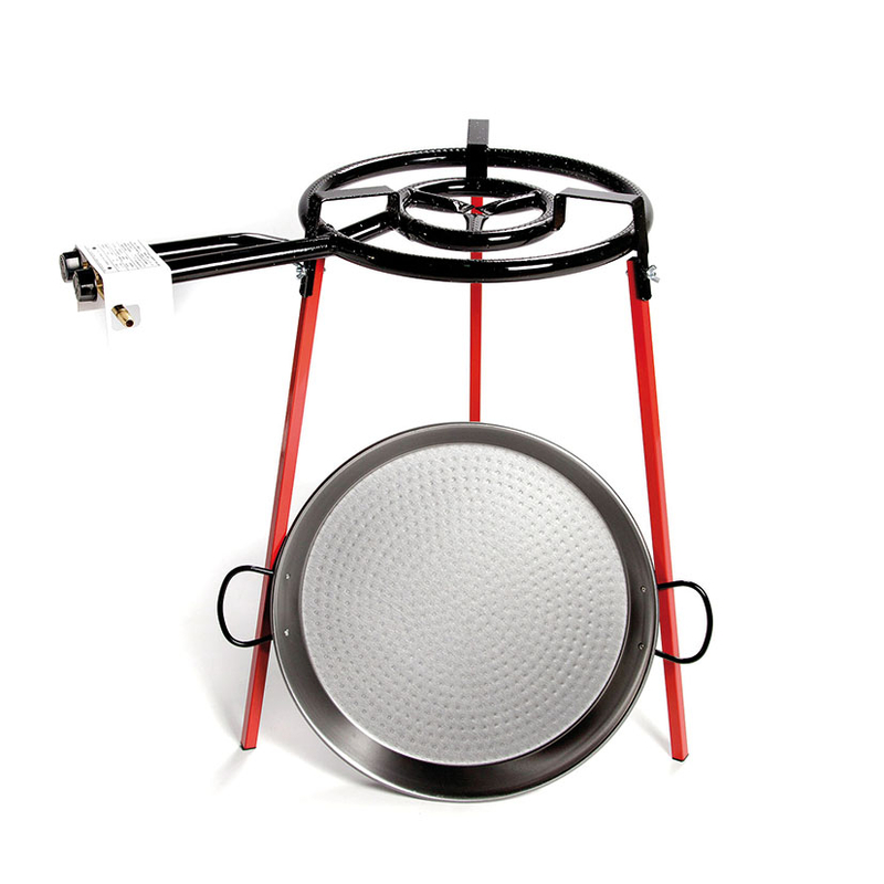 Quemador paellero de tubo VAELLO CAMPO + paellera de 46 cm