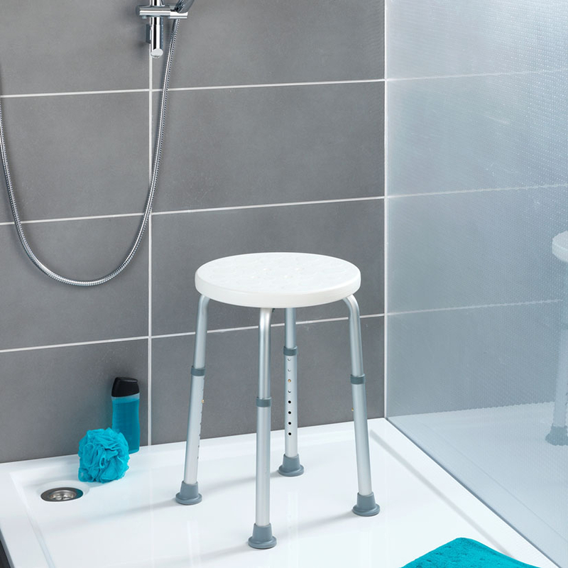 Taburete de baño regulable WENKO serie Secura