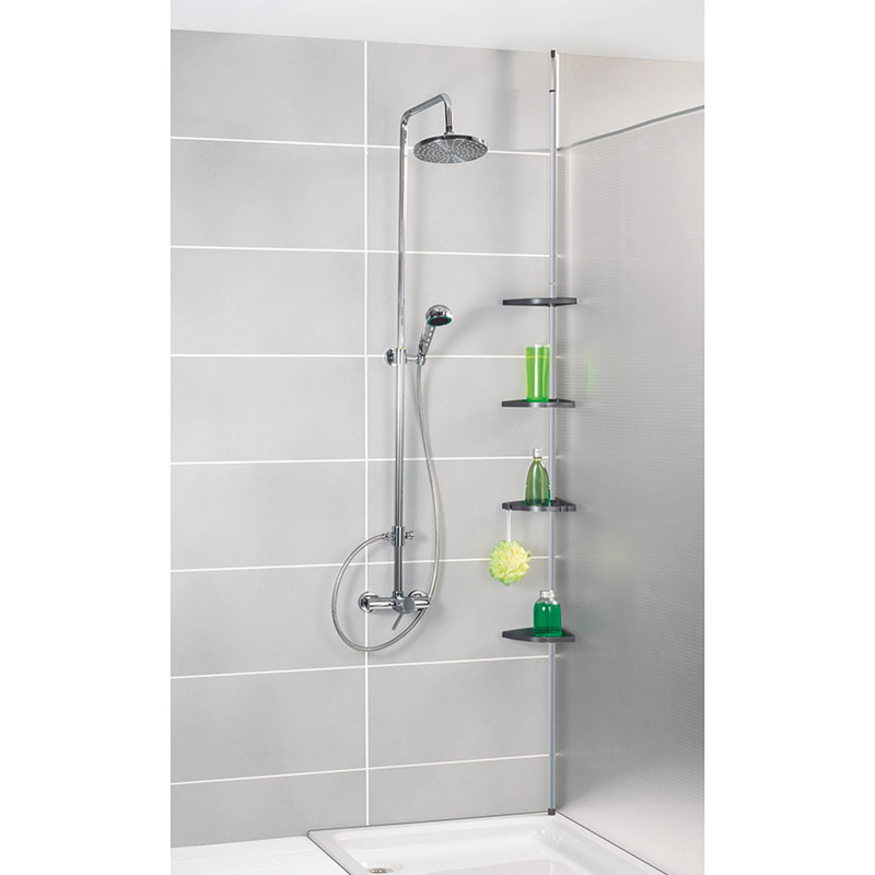 Rinconera ducha telescópica WENKO Easy plata