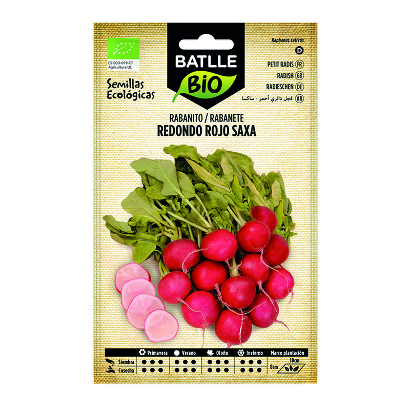 Semillas rabanito BATLLE Eco 1 gr 10 unidades