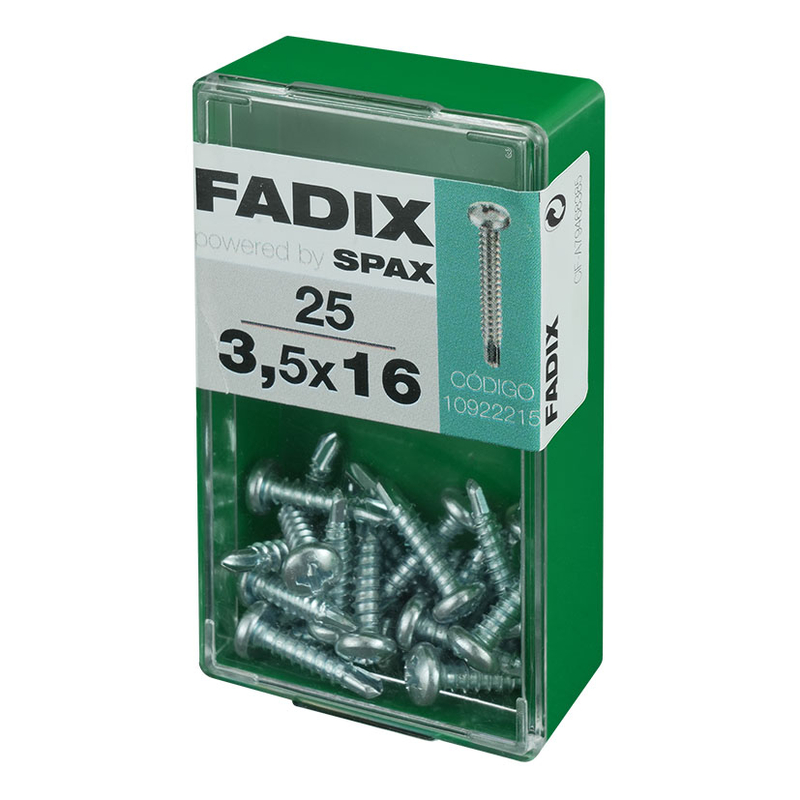 Tornillo FADIX Din 7504N CR 3.5x16 mm 25 Unidades