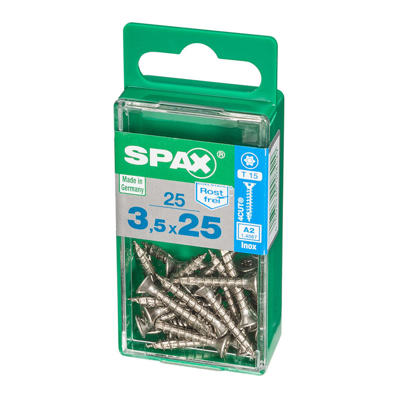 Tornillo aglomerado SPAXT15 3.5 mm  25 unidades