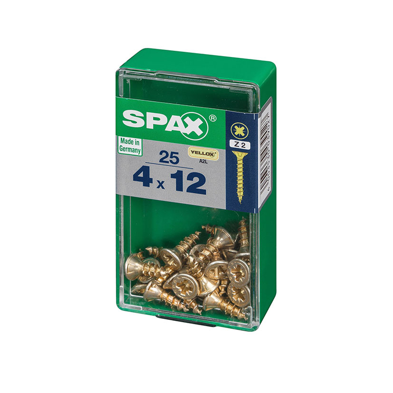 Tornillo aglomerado SPAX Yelox Z2 TR blíster rígido