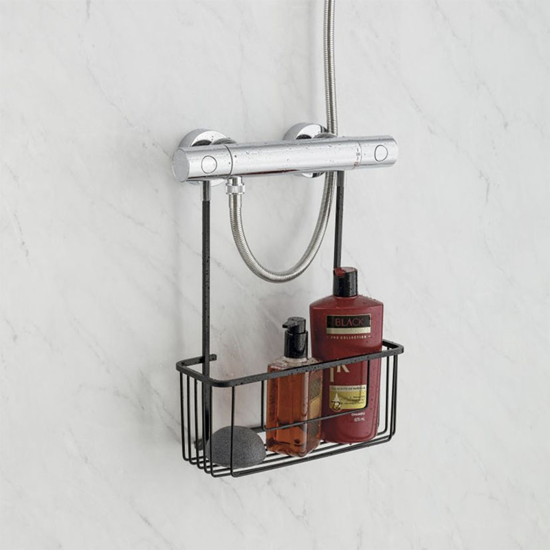 Cestillo baño con colgador TATAY Aluminium Black