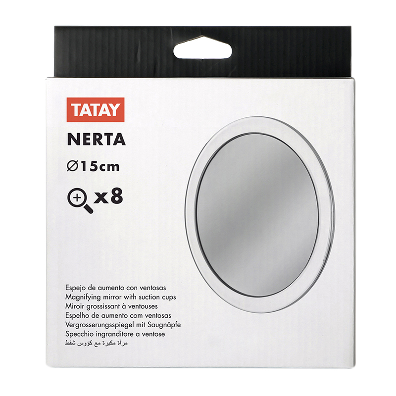 Espejo cosmética TATAY Nerta con ventosas