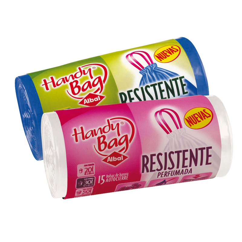 Bolsas basura ALBAL antibacterias 55x60 cm