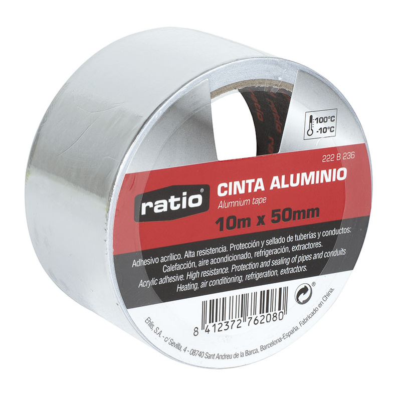 Cinta de aluminio RATIO 50 mm