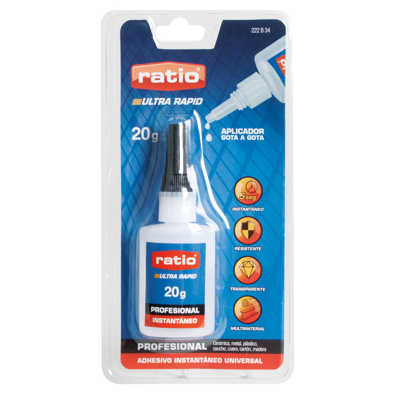 Adhesivo RATIO instantáneo universal 20gr