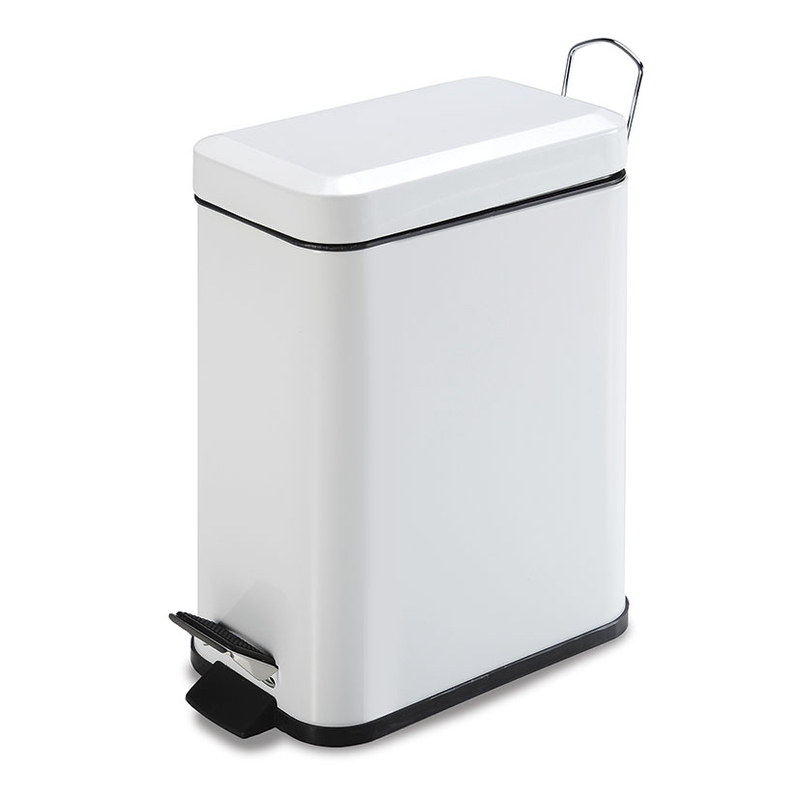 Cubo pedal sanitario HABITEX 5 litros lacado blanco