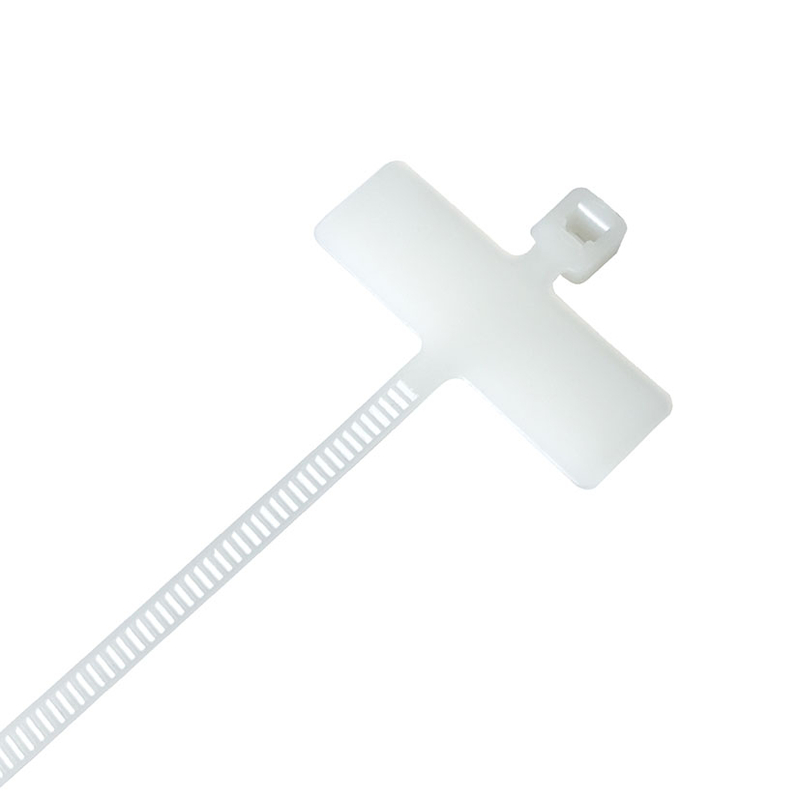 Brida de bandera RATIO nilón blanca 100u