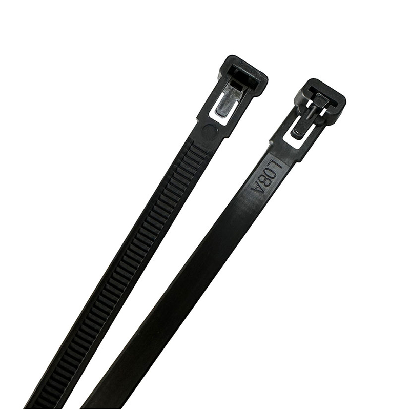 Brida reutilizable RATIO nilón negra 100u