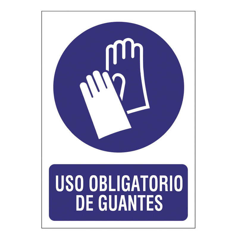 Señal de obligación "Guantes"