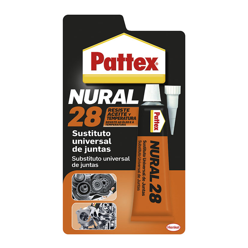Pattex Nural 28 sustituto universal de juntas para automoción e industria, 40ml formato blíster