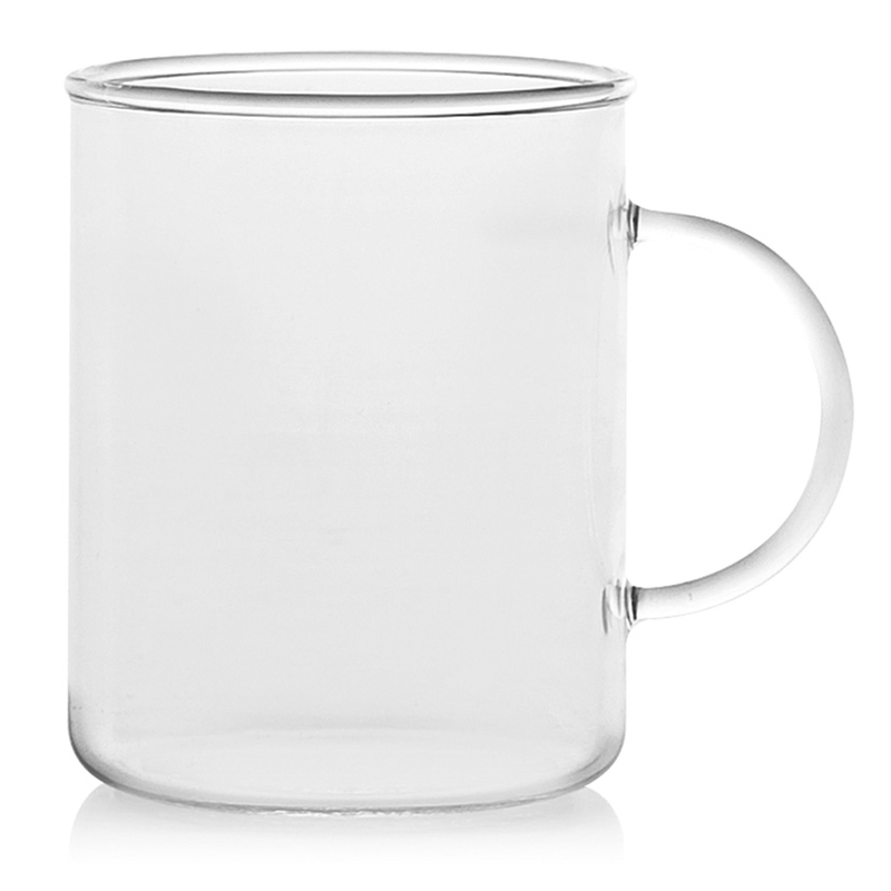 Tazón mug de cristal. 6 unidades