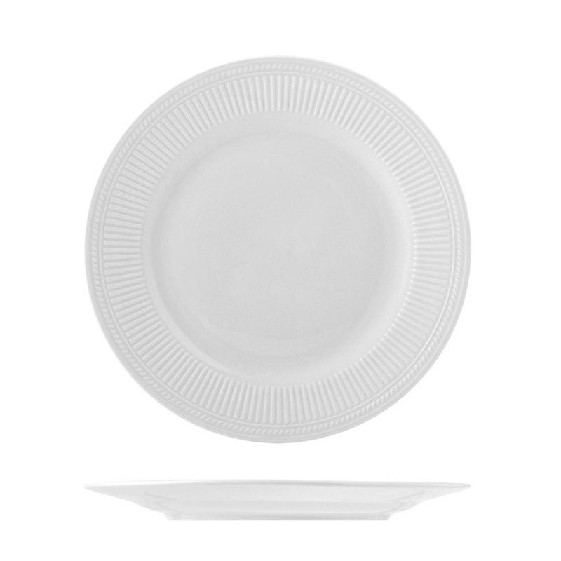 Plato llano porcelana PENGO Ala Dorique  6 unidades