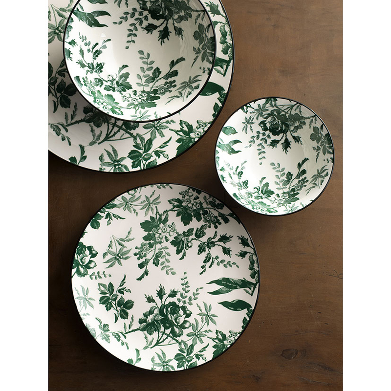 Plato postre porcelana PENGO serie Margaret 6 unidades