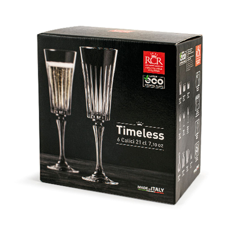 Copas flauta PENGO serie Timeless 23,8 cl  6 unidades