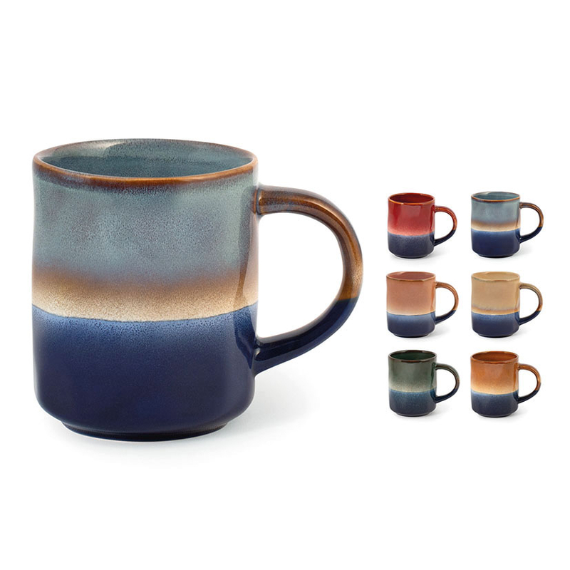 Juego 12 mugs PENGO 46 cl Serie Stonewere Venere F Nordic