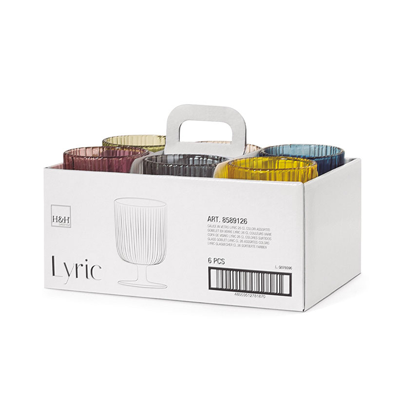 Juego 6 copas PENGO color Lyric 26 cl